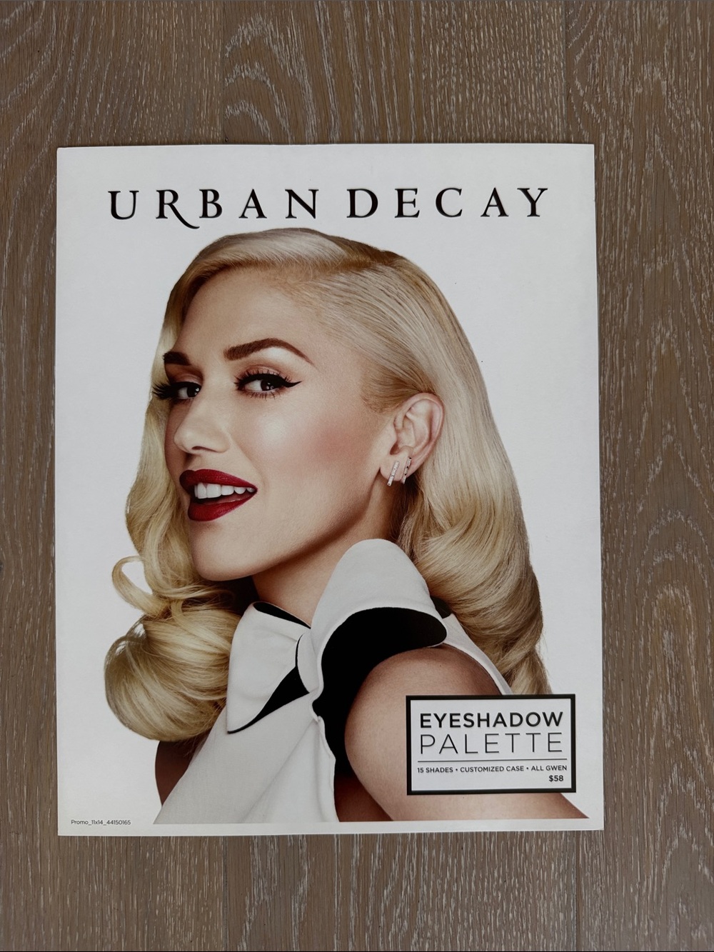Gwen Stefani x Urban Decay Eyeshadow Palette Marketing Poster (2)